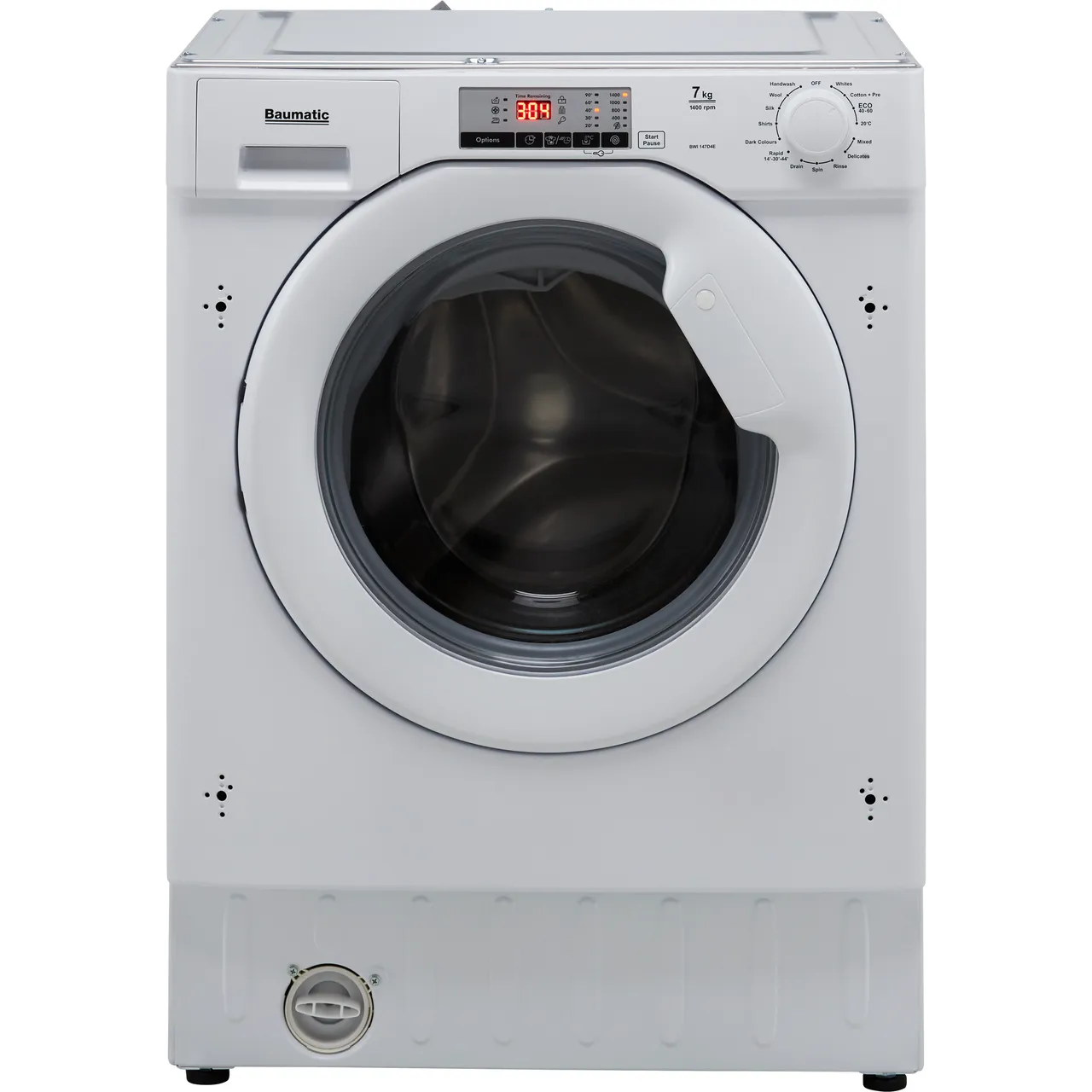Baumatic 7Kg Washing Machine White